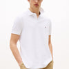 TOMMY HILFIGER Erkek  Beyaz Polo Yaka T-Shirt MW0MW17770 YBR