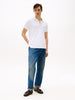 TOMMY HILFIGER Erkek  Beyaz Polo Yaka T-Shirt MW0MW17771 YBR