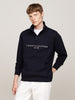Tommy Hilfiger Logo Mockneck Erkek Yarım Fermuarlı Sweatshirt