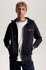 Tommy Hilfiger Logo Fur Lıned Hoody Erkek Fermuarlı Sweatshirt
