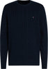 Tommy Hilfiger Classic Cotton Cable Crew Neck Kazak