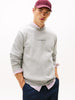 TOMMY HILFIGER Erkek Marka Logolu Pamuklu Kapüşonlu Günlük Kullanıma Uygun Gri Sweatshirt MW0MW33639 P01