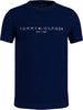 Tommy Hilfiger Garment Dye Tommy Logo Tee Erkek T-Shirt