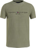 Tommy Hilfiger Garment Dye Tommy Logo Tee Erkek T-Shirt