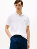 TOMMY HILFIGER Erkek Marka Logolu Pamuklu Polo Yakalı Kısa  Kollu Günlük Kullanıma Uygun Şık Görünümlü Beyaz Polo Yaka T-Shirt MW0MW35585 YBR