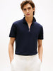 TOMMY HILFIGER Erkek Marka Logolu Organik Pamuklu Polo Yakalı Kısa  Kollu Günlük Kullanıma Uygun Şık Görünümlü Lacivert Polo Yaka T-Shirt MW0MW39552 DW5
