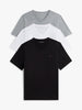 TOMMY HILFIGER Erkek Gri-Beyaz-Siyah T-Shirt UM0UM03865 0XD