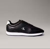 CALVIN KLEIN Erkek Kalın Rahat Tabanlı  Bağcıklı Deri Siyah-Beyaz Sneaker YM0YM01355 0GM