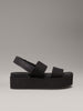 CALVIN KLEIN FLATFORM SANDAL SLING IN KADIN SANDALET