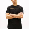 TOMMY HILFIGER Erkek Lı Siyah T-Shirt DM0DM20744 SEV